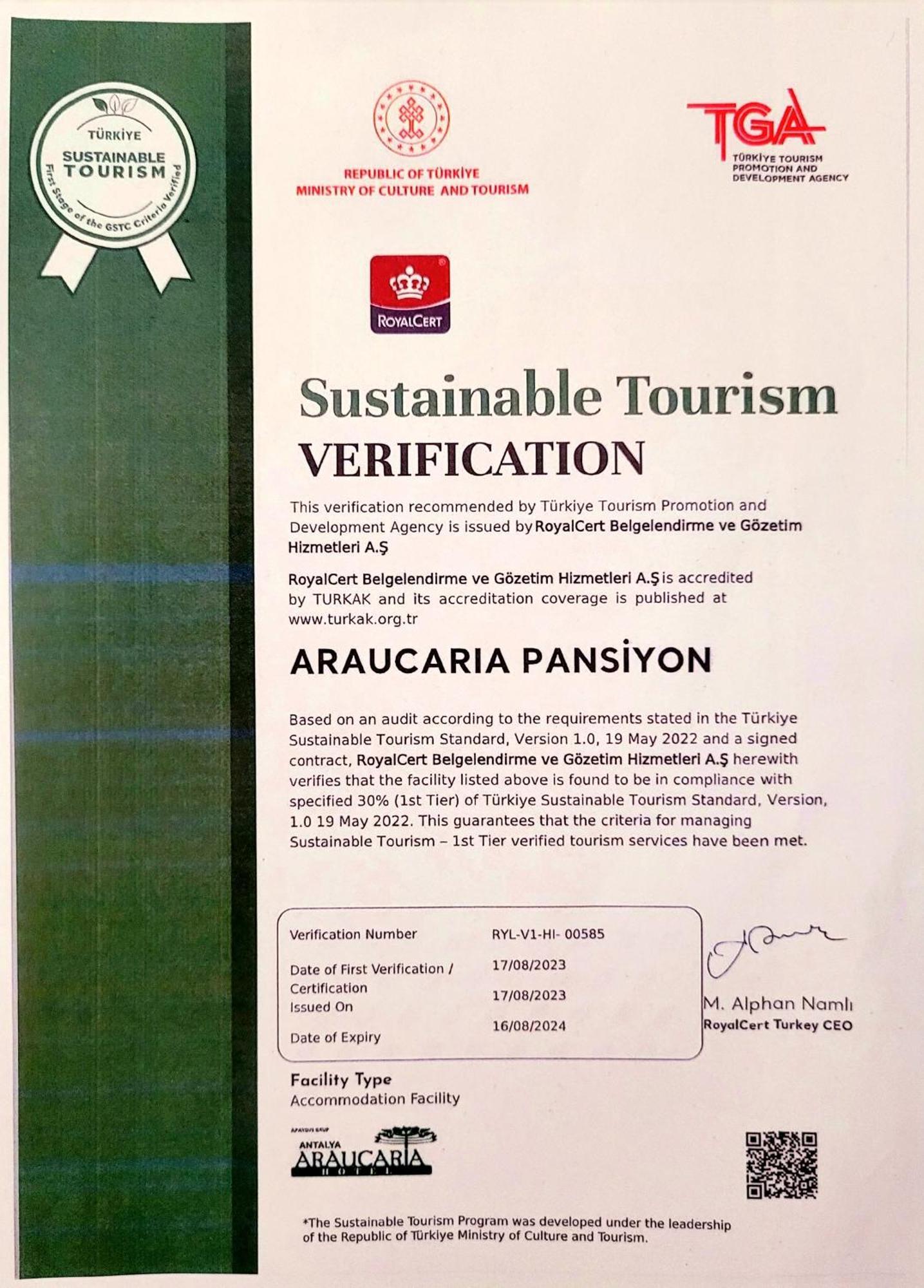Araucaria Pension Antalya Exterior photo